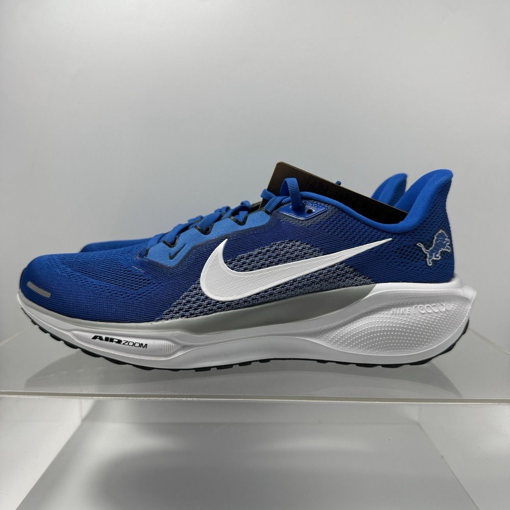 NEW! Nike Detroit Lions Pegasus 41 Blue IB3206-400 NFL Football Men's Size 8